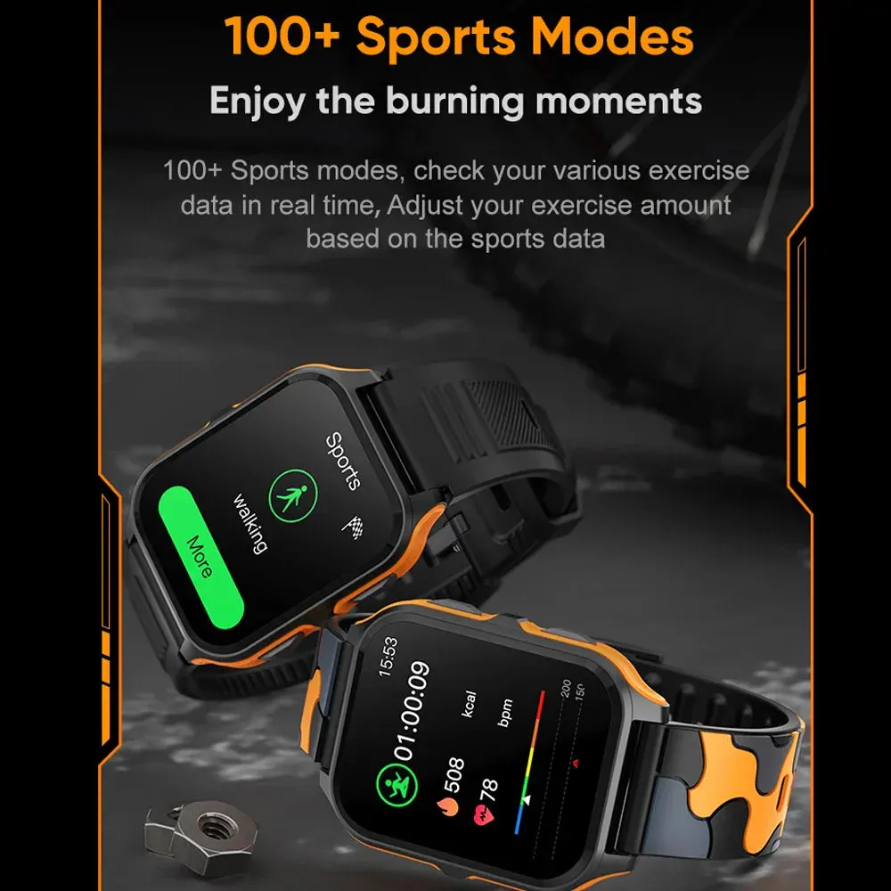 Outdoor Military Bluetooth Call Smart Watch