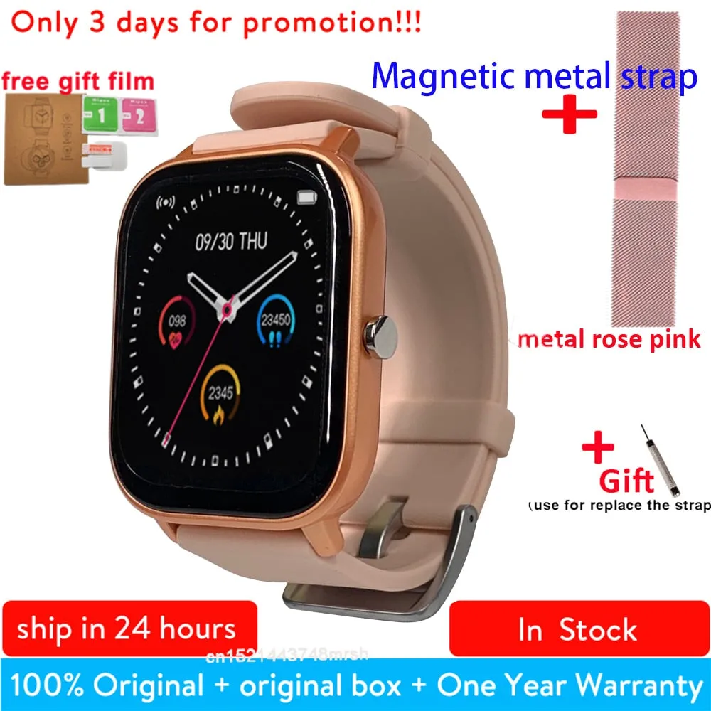 P8 1.4 inch Smart Watch Men Full Touch Smartwatch Fitness Tracker Blood Pressure Fitness Tracker Smart Clock Women Smartwatch.