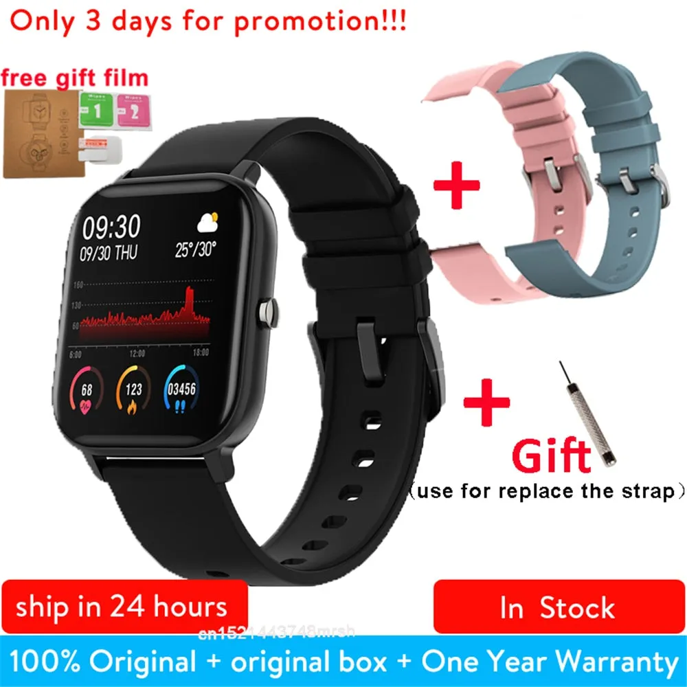 P8 1.4 inch Smart Watch Men Full Touch Smartwatch Fitness Tracker Blood Pressure Fitness Tracker Smart Clock Women Smartwatch.