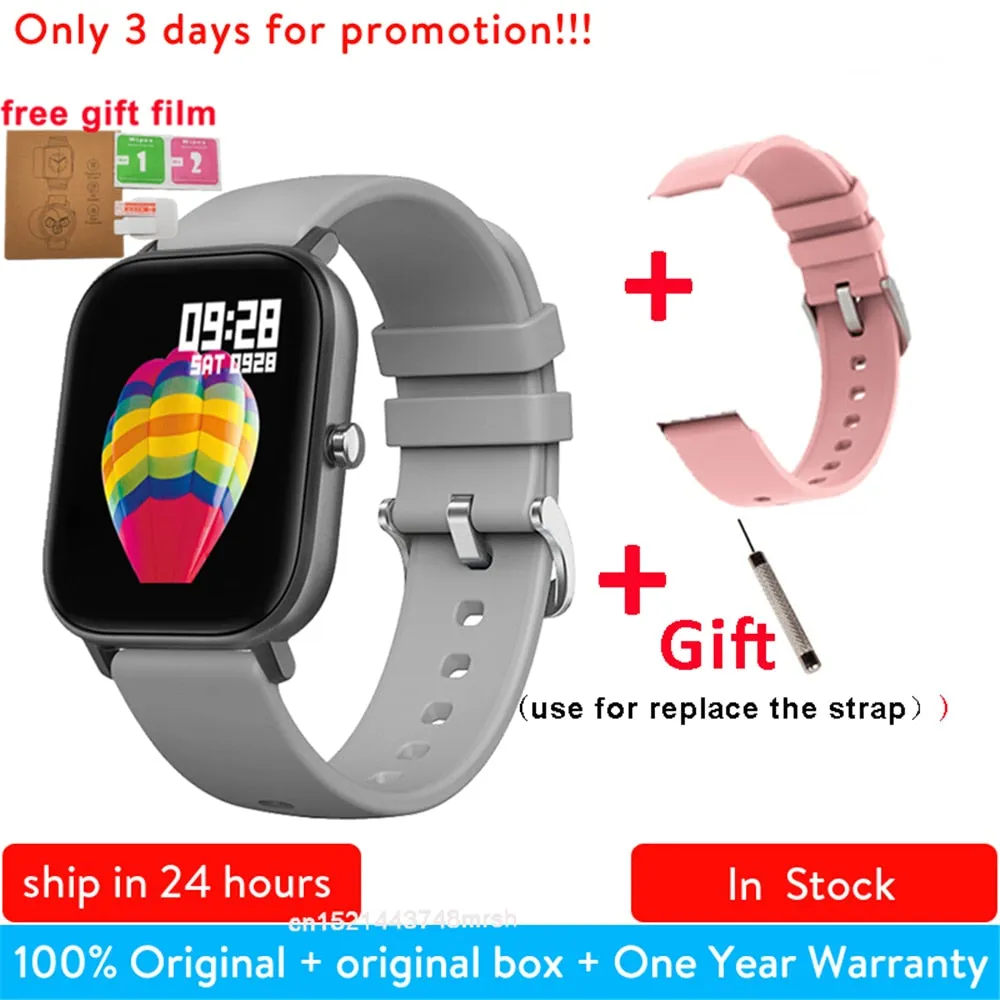 P8 1.4 inch Smart Watch Men Full Touch Smartwatch Fitness Tracker Blood Pressure Fitness Tracker Smart Clock Women Smartwatch.