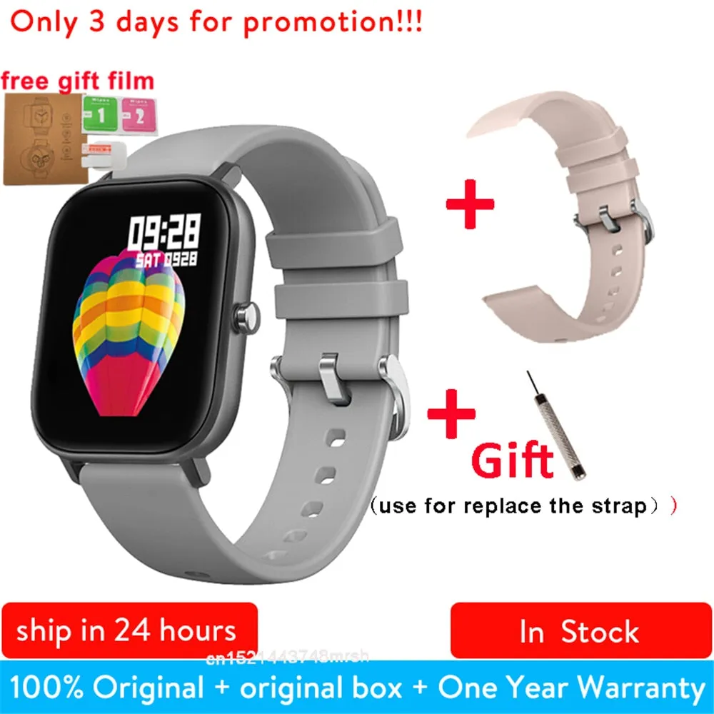 P8 1.4 inch Smart Watch Men Full Touch Smartwatch Fitness Tracker Blood Pressure Fitness Tracker Smart Clock Women Smartwatch.