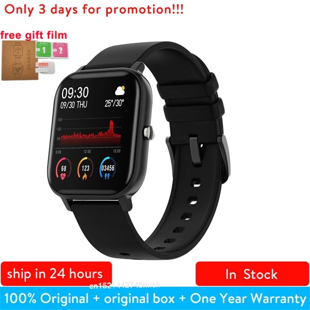 P8 1.4 inch Smart Watch Men Full Touch Smartwatch Fitness Tracker Blood Pressure Fitness Tracker Smart Clock Women Smartwatch.