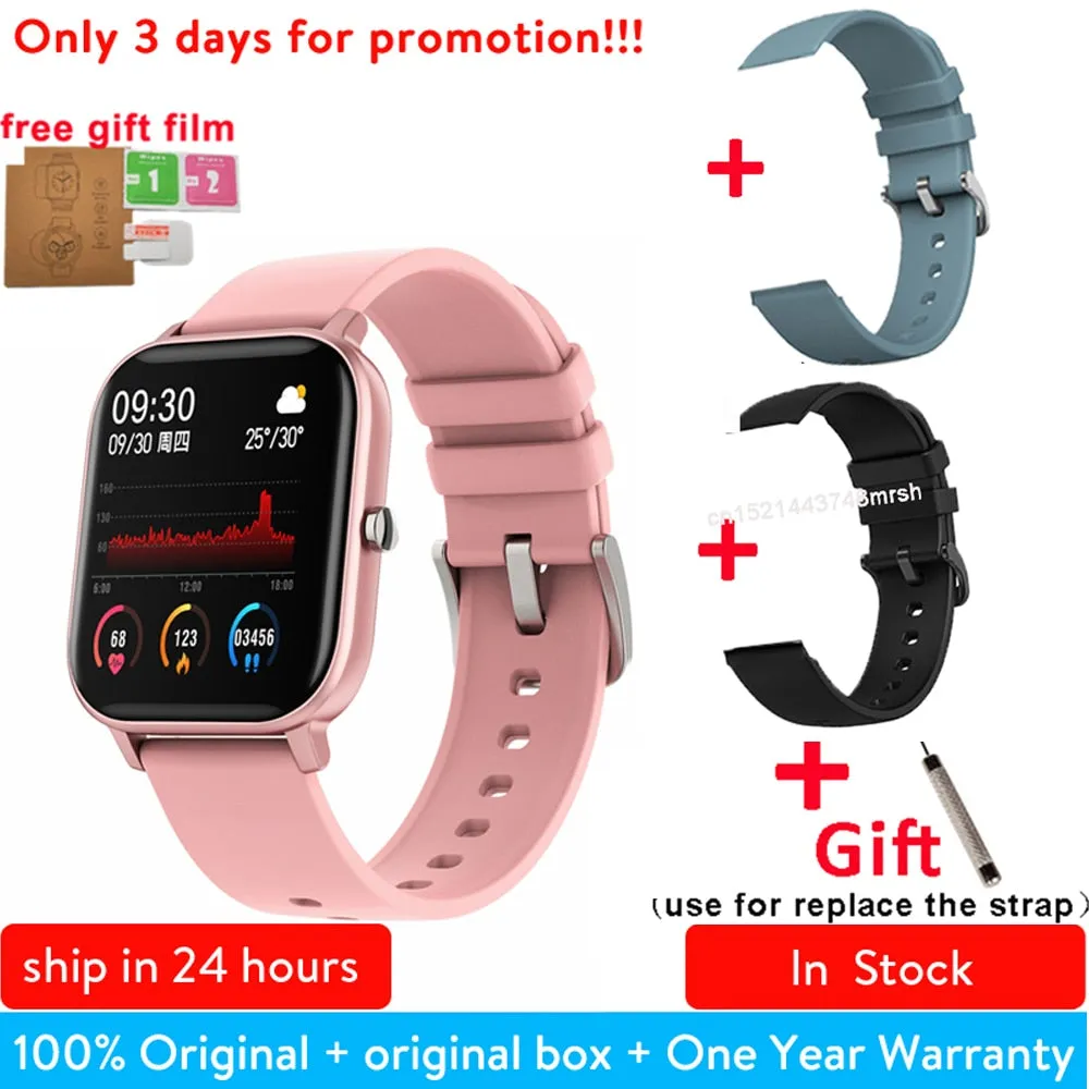 P8 1.4 inch Smart Watch Men Full Touch Smartwatch Fitness Tracker Blood Pressure Fitness Tracker Smart Clock Women Smartwatch.
