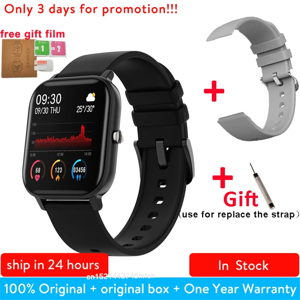 P8 1.4 inch Smart Watch Men Full Touch Smartwatch Fitness Tracker Blood Pressure Fitness Tracker Smart Clock Women Smartwatch.