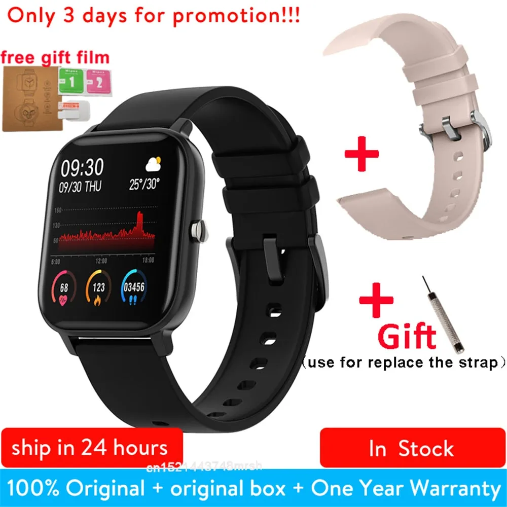 P8 1.4 inch Smart Watch Men Full Touch Smartwatch Fitness Tracker Blood Pressure Fitness Tracker Smart Clock Women Smartwatch.