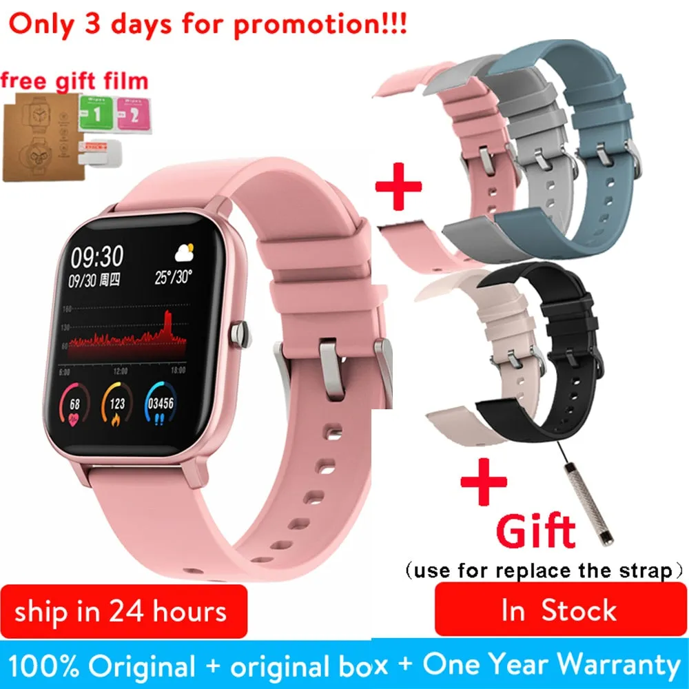 P8 1.4 inch Smart Watch Men Full Touch Smartwatch Fitness Tracker Blood Pressure Fitness Tracker Smart Clock Women Smartwatch.