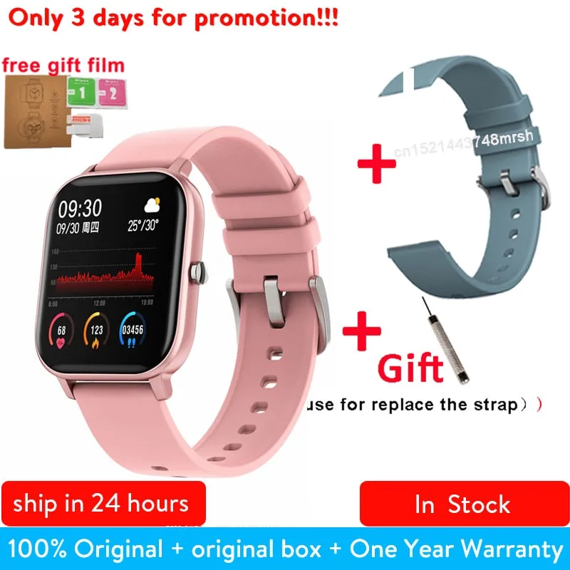 P8 1.4 inch Smart Watch Men Full Touch Smartwatch Fitness Tracker Blood Pressure Fitness Tracker Smart Clock Women Smartwatch.