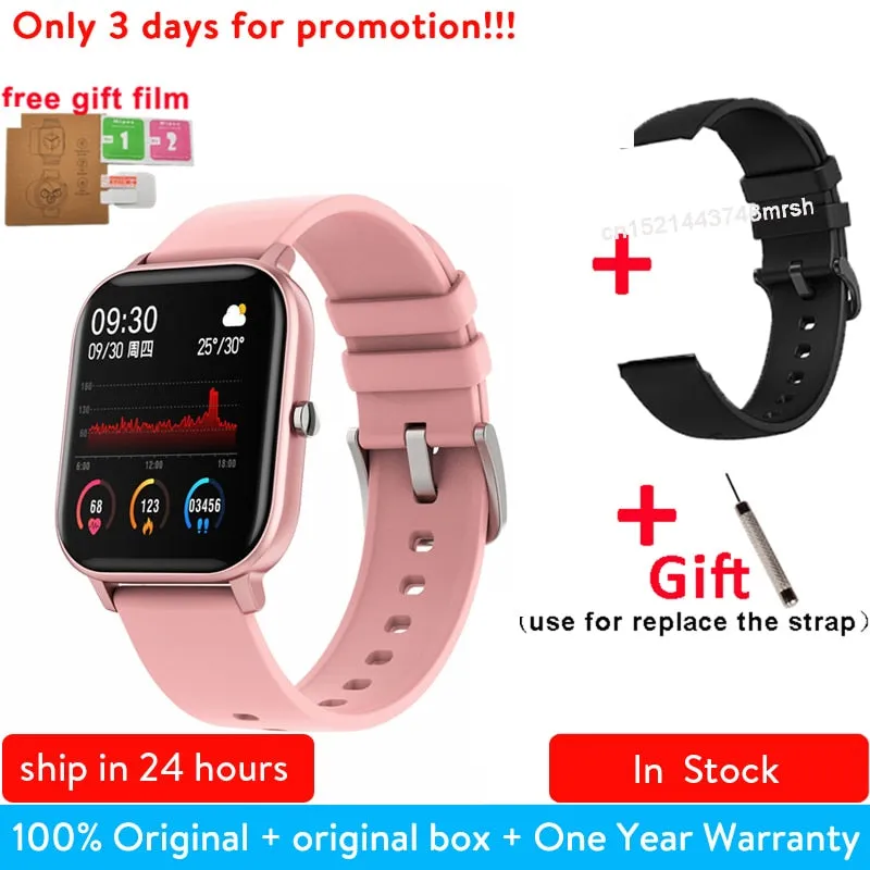 P8 1.4 inch Smart Watch Men Full Touch Smartwatch Fitness Tracker Blood Pressure Fitness Tracker Smart Clock Women Smartwatch.