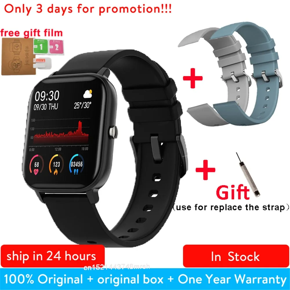 P8 1.4 inch Smart Watch Men Full Touch Smartwatch Fitness Tracker Blood Pressure Fitness Tracker Smart Clock Women Smartwatch.