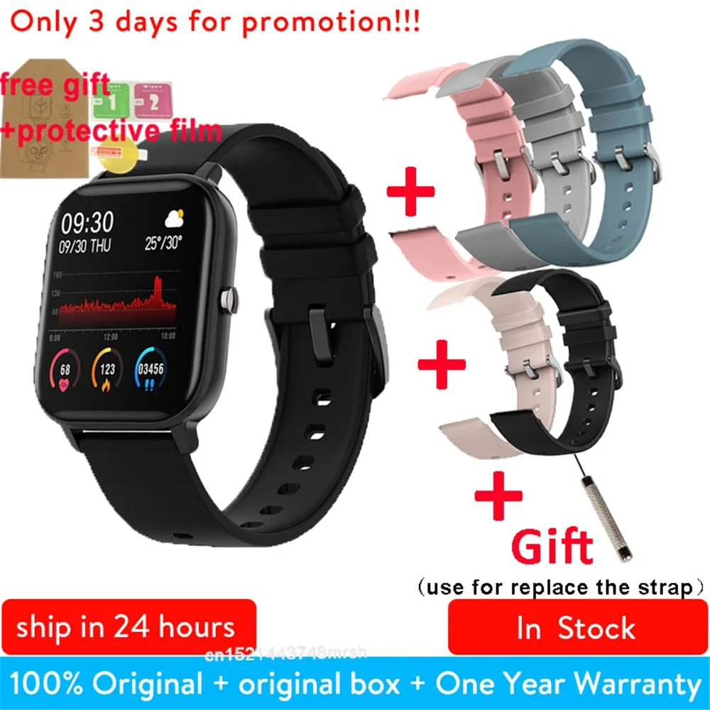 P8 1.4 inch Smart Watch Men Full Touch Smartwatch Fitness Tracker Blood Pressure Fitness Tracker Smart Clock Women Smartwatch.