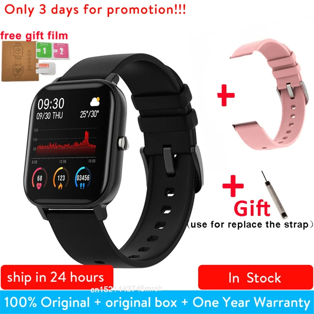 P8 1.4 inch Smart Watch Men Full Touch Smartwatch Fitness Tracker Blood Pressure Fitness Tracker Smart Clock Women Smartwatch.