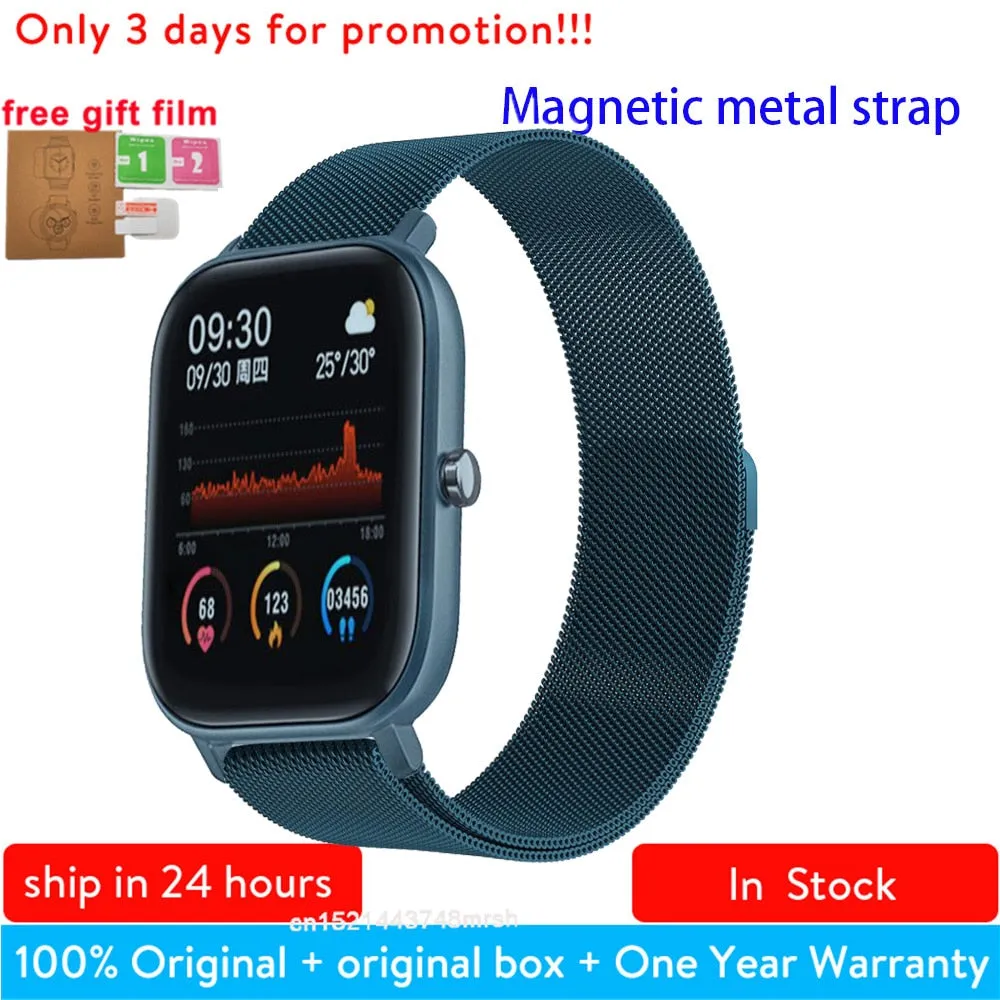P8 1.4 inch Smart Watch Men Full Touch Smartwatch Fitness Tracker Blood Pressure Fitness Tracker Smart Clock Women Smartwatch.