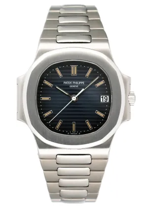 Patek Philippe Nautilus 3800/1A-001 Blue Dial Mens Watch Box Papers