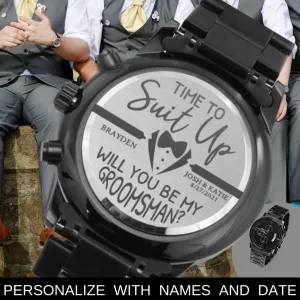 Personalized Custom Watch Groomsmen - Brothers