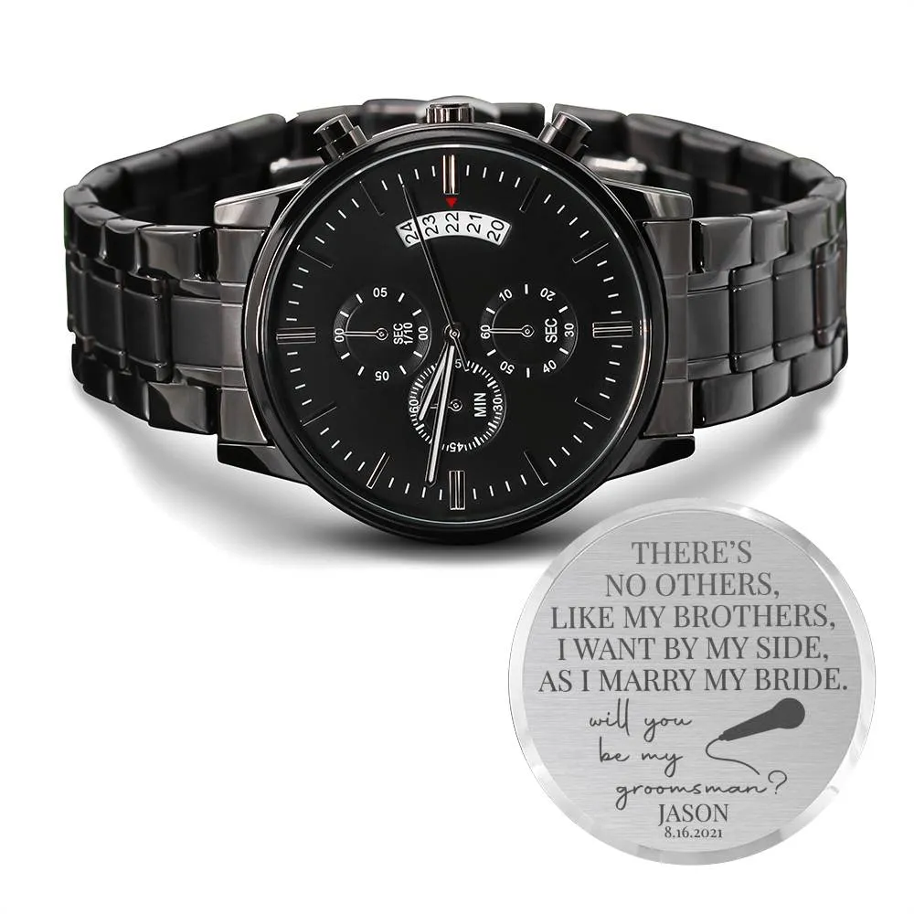 Personalized Custom Watch Groomsmen - Brothers
