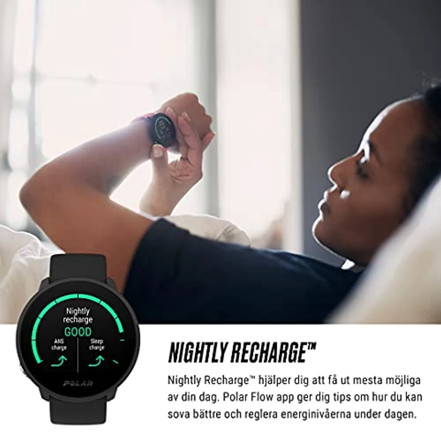 POLAR Unite Waterproof Fitness Watch (Includes Wrist-based Heart Rate and Sleep Tracking)