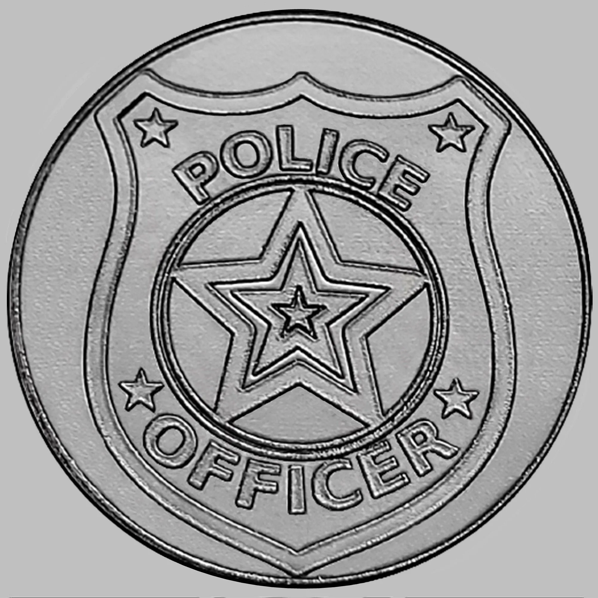 Police Badge Engraved Band for 22mm 24mm 25mm Lugs Traditional Casual Luxury and Smartwatches Silver Stainless Steel Bracelet Strap PB4