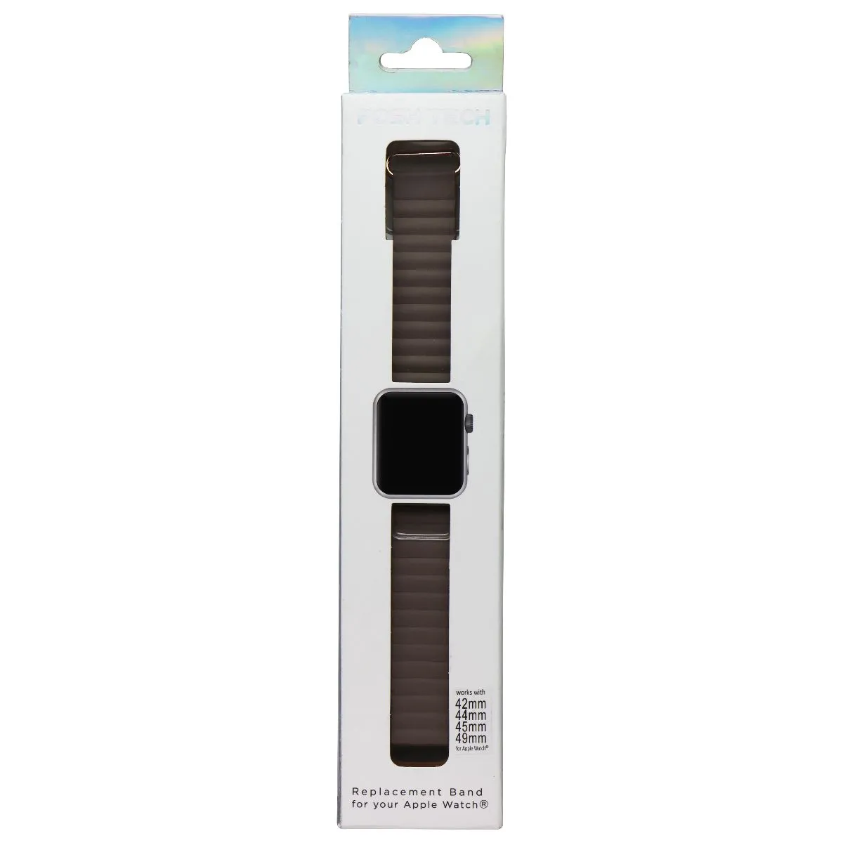 Posh Tech Apple Watch Replacement Dakota Leather Band for 42/44/45/49mm - Khaki