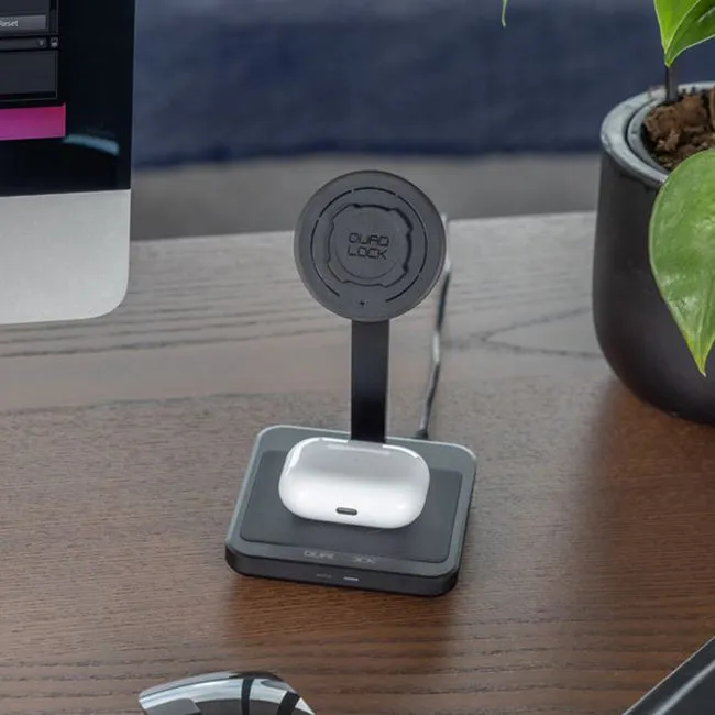 Quad Lock Home/Office - MAG Dual Desktop Wireless Charger