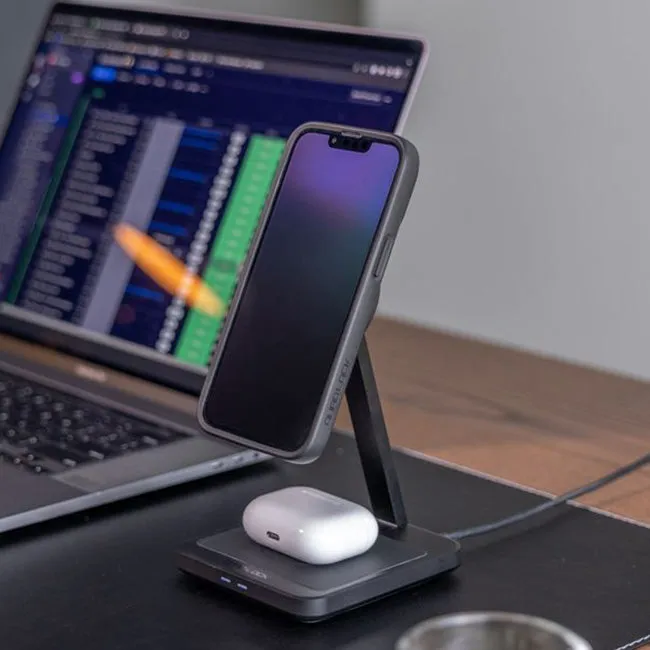 Quad Lock Home/Office - MAG Dual Desktop Wireless Charger