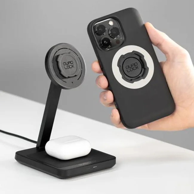Quad Lock Home/Office - MAG Dual Desktop Wireless Charger