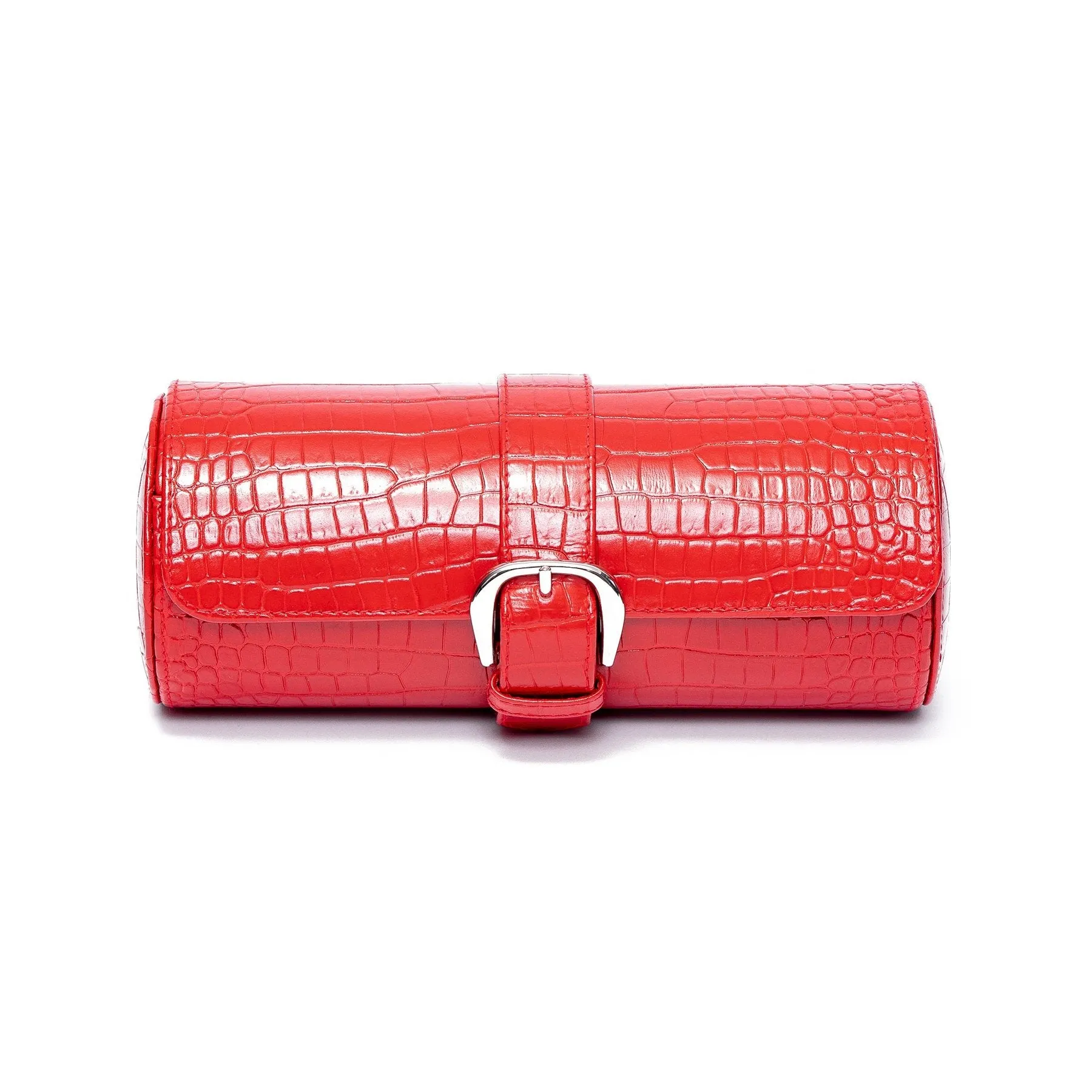 Rapport - Brompton Triple Watch Roll in Red Croco | D167
