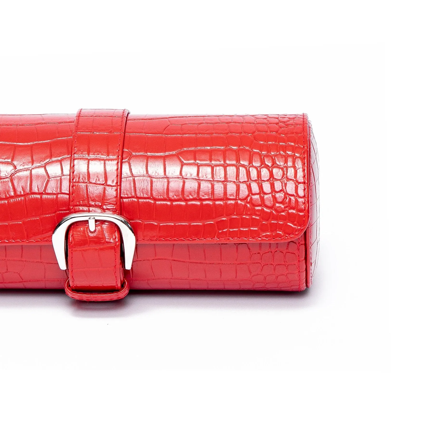 Rapport - Brompton Triple Watch Roll in Red Croco | D167