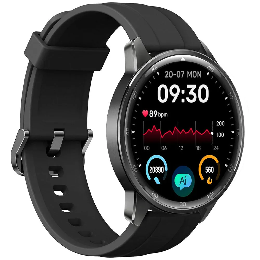 Realme Watch S2 RMW2401 Smart Watch Black Case With Midnight Black Silicone Strap