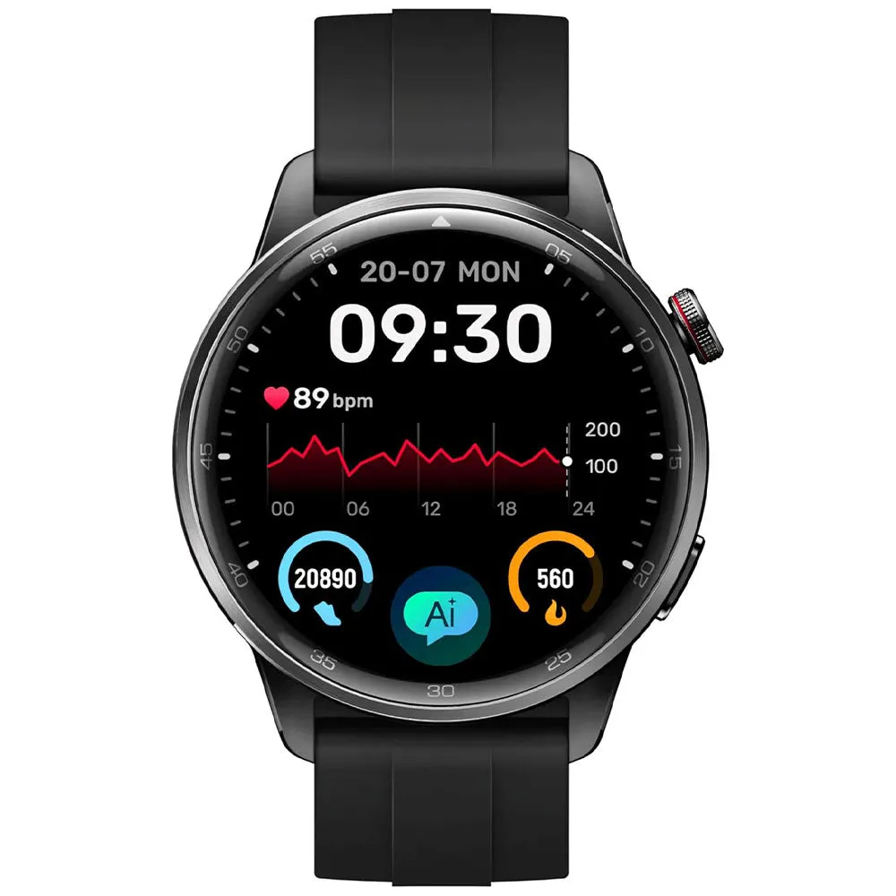 Realme Watch S2 RMW2401 Smart Watch Black Case With Midnight Black Silicone Strap