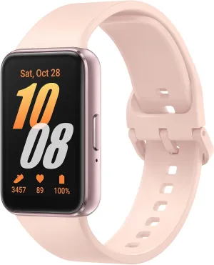 Samsung Galaxy Fit3 Smartwatch Pink Gold – 13-Day Battery Life, Sleep & Fitness Tracking [AU Version]