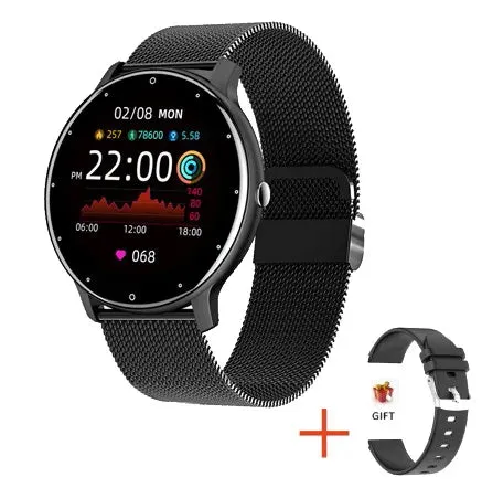 Samsung Smart Watch Full Touch Screen Sports Fitness Watch Blood Pressure Sleep Monitoring Fitness Tracker Android iOS pedometer