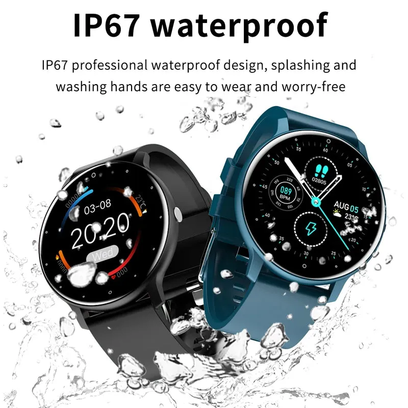 Samsung Smart Watch Full Touch Screen Sports Fitness Watch Blood Pressure Sleep Monitoring Fitness Tracker Android iOS pedometer