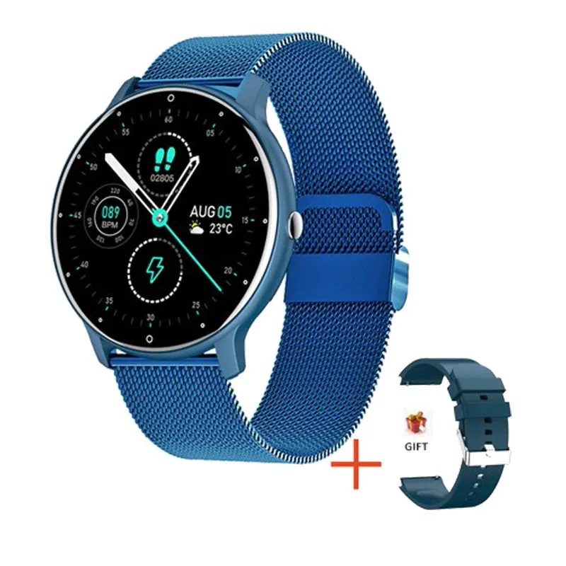 Samsung Smart Watch Full Touch Screen Sports Fitness Watch Blood Pressure Sleep Monitoring Fitness Tracker Android iOS pedometer