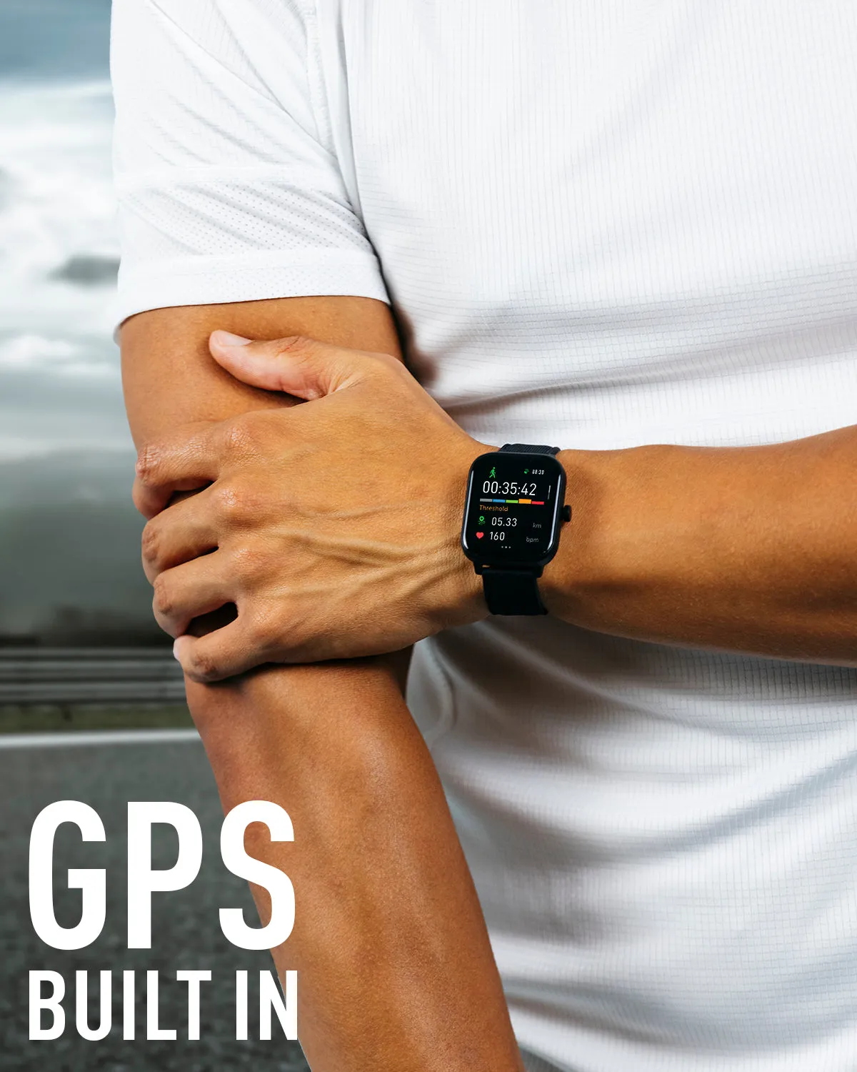 Series 44 Amoled Silicone Strap GPS Sports Smart Watch