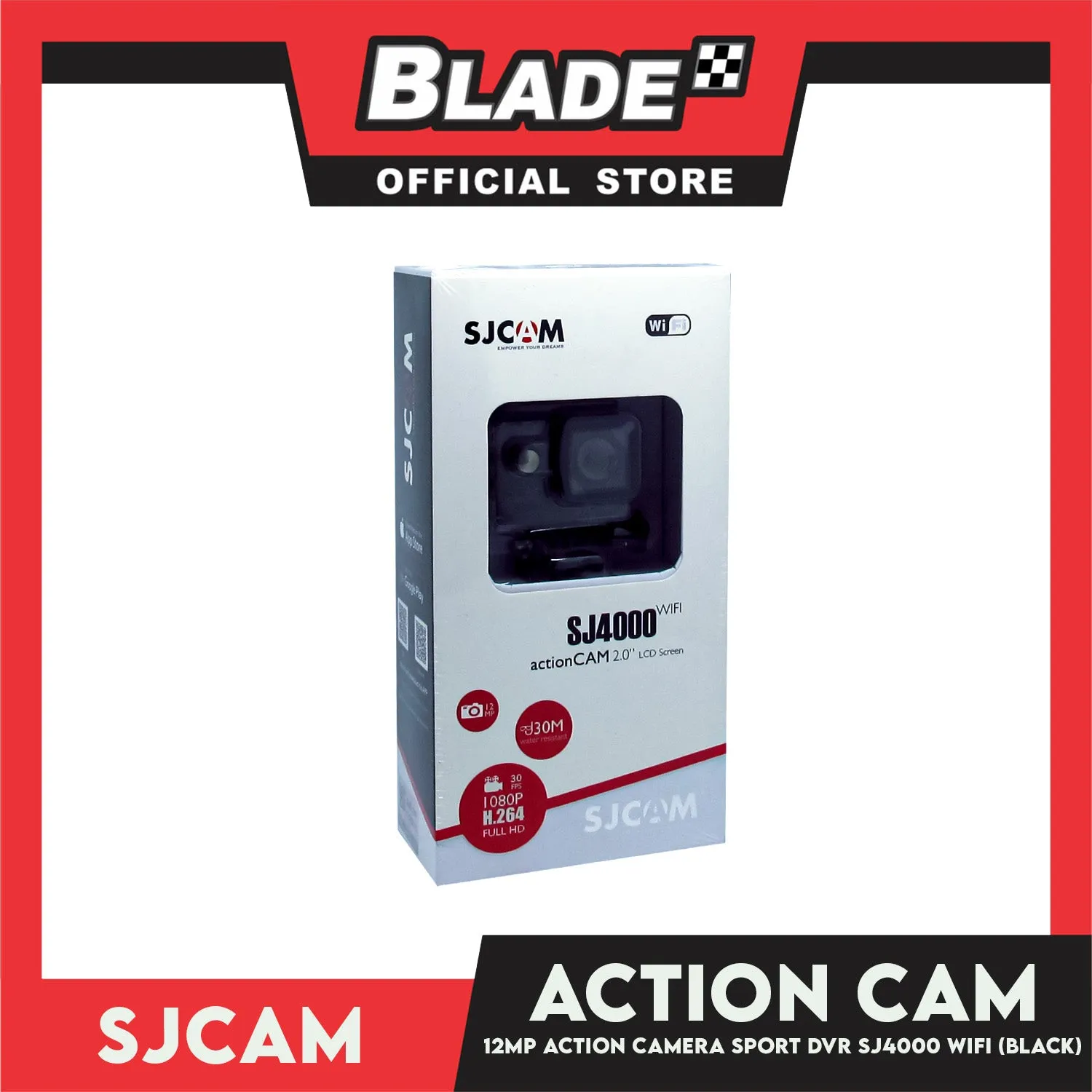 Sjcam SJ4000 WiFi 12 MP Action Camera Sport DVR (Black)