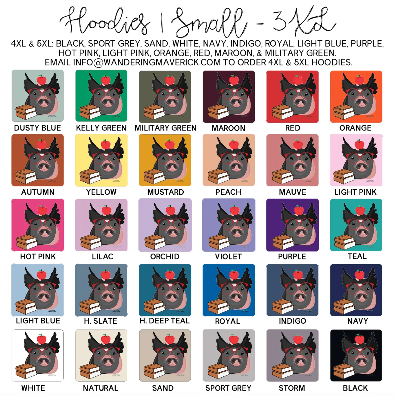 Smart Pig Hoodie (S-3XL) Unisex - Multiple Colors!