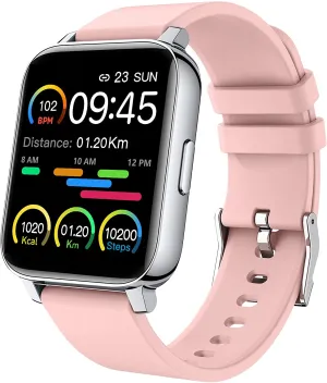 Smart Watch, 1.69 inch Fitness Tracker, Smartwatch with Heart Rate/Sleep Monitor, Calorie/Step Counter Activity Tracker, Stopwatch, Blood Oxygen Monitor, IP67 Waterproof Fitness Watch for Men