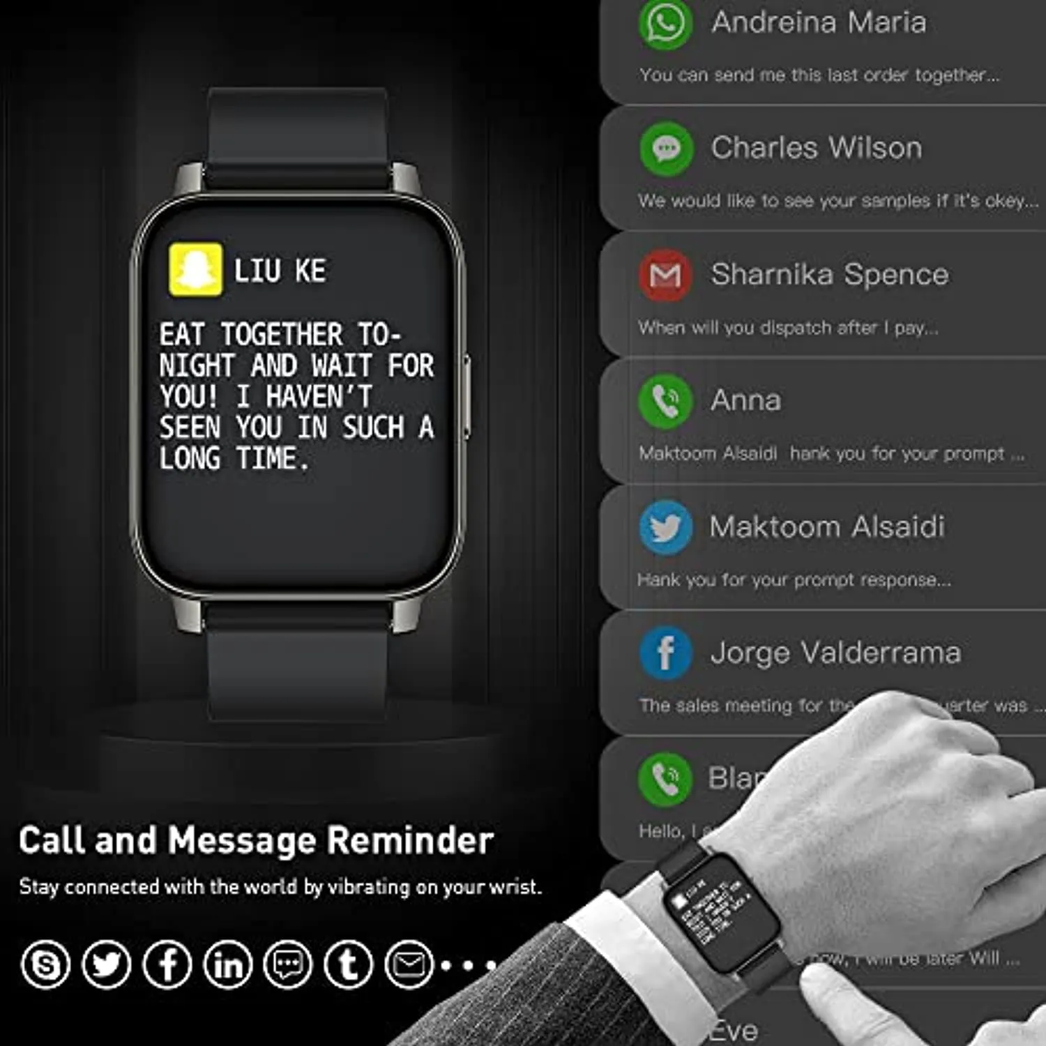 Smart Watch, 1.69 inch Fitness Tracker, Smartwatch with Heart Rate/Sleep Monitor, Calorie/Step Counter Activity Tracker, Stopwatch, Blood Oxygen Monitor, IP67 Waterproof Fitness Watch for Men