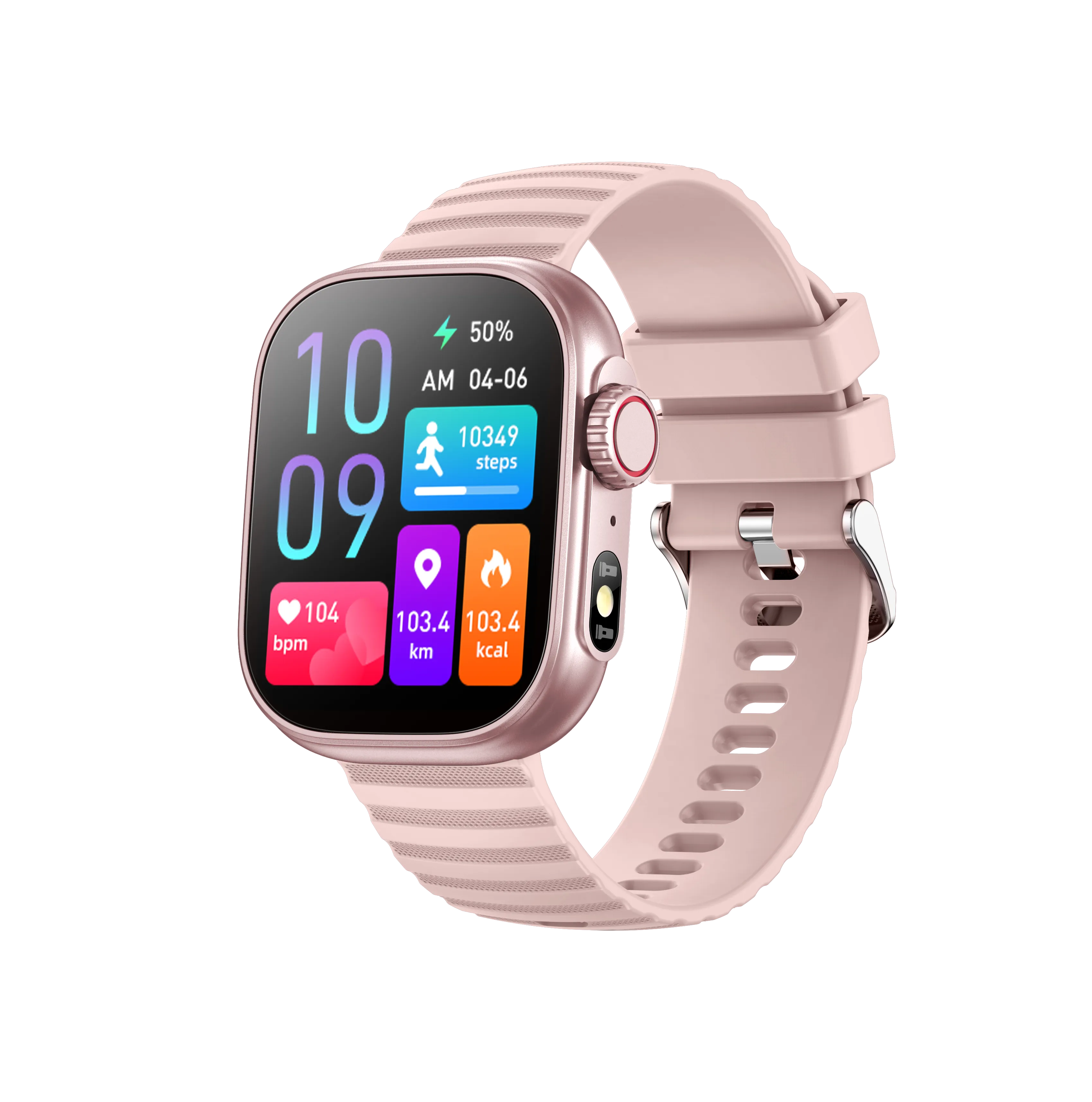 Smart Watch 2.01" Inch Heart Rate Blood Pressure Blood Oxygen Fitness Tracker for Women Men
