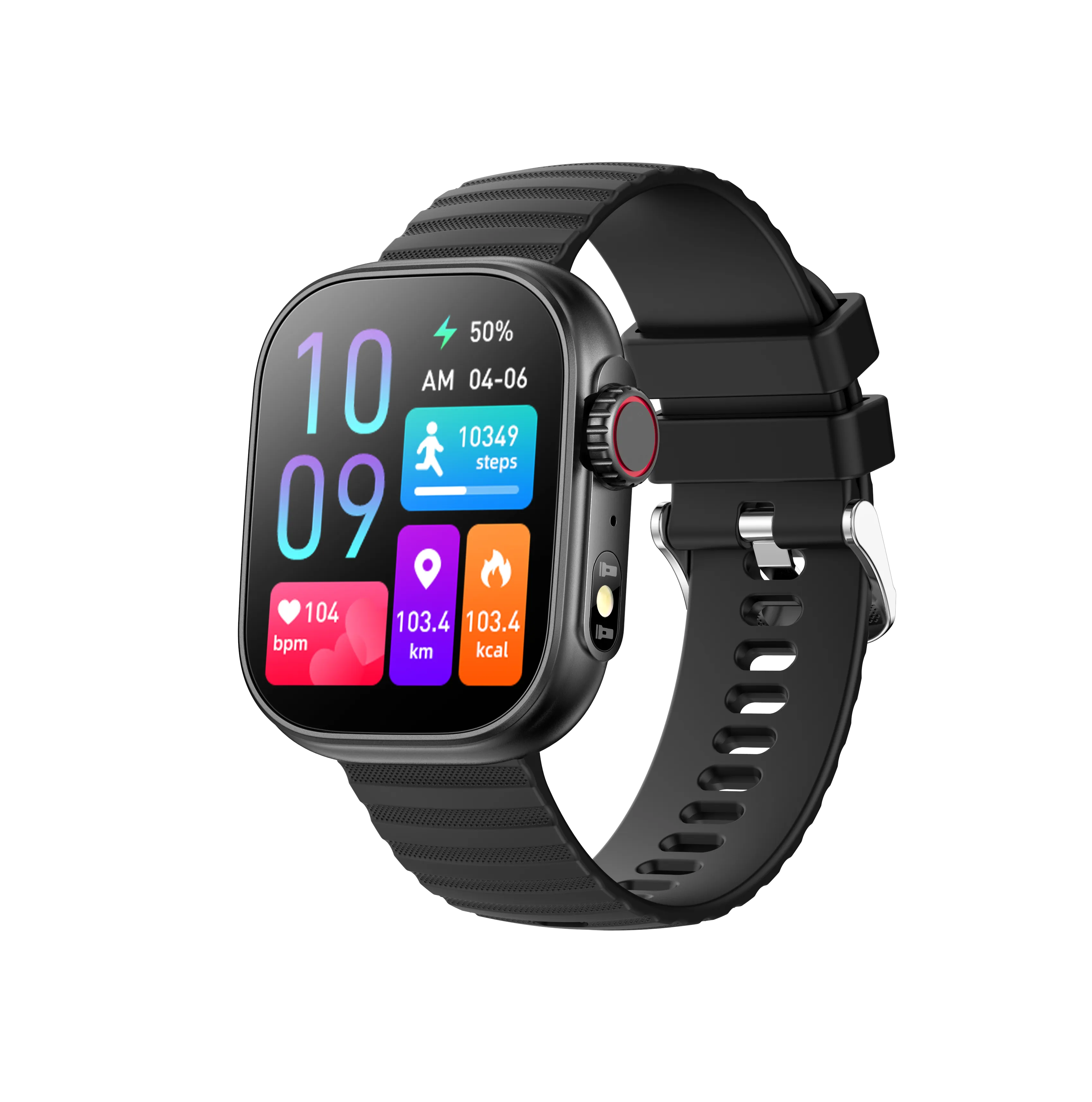 Smart Watch 2.01" Inch Heart Rate Blood Pressure Blood Oxygen Fitness Tracker for Women Men