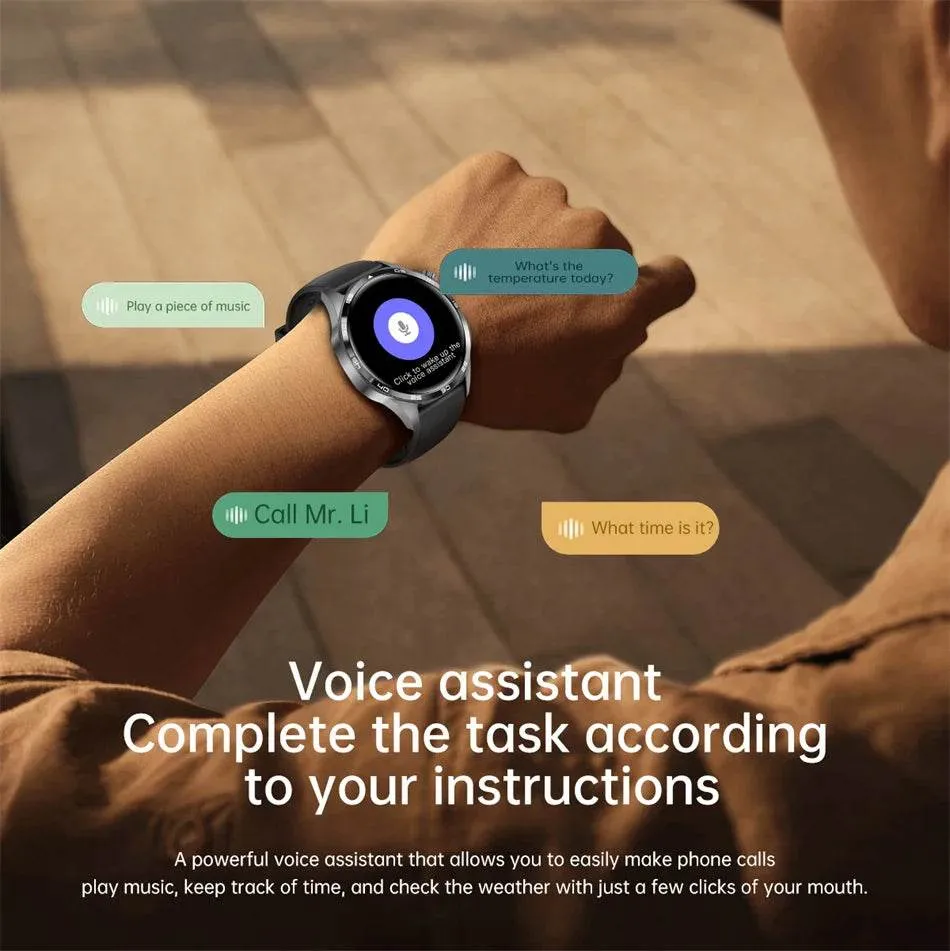 Smart Watch for HUAWEI GT5 Pro GPS NFC  Men 360*360 AMOLED Screen Heart rate Bluetooth Call IP67 Waterproof Man Smartwatch