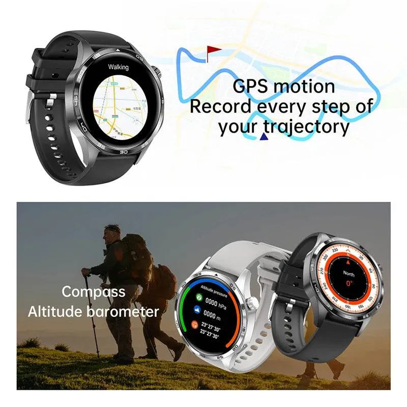 Smart Watch for HUAWEI GT5 Pro GPS NFC  Men 360*360 AMOLED Screen Heart rate Bluetooth Call IP67 Waterproof Man Smartwatch