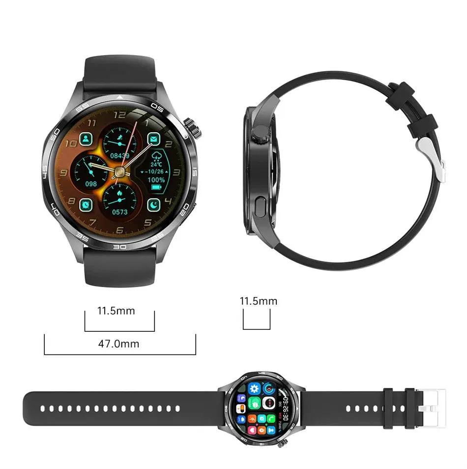 Smart Watch for HUAWEI GT5 Pro GPS NFC  Men 360*360 AMOLED Screen Heart rate Bluetooth Call IP67 Waterproof Man Smartwatch