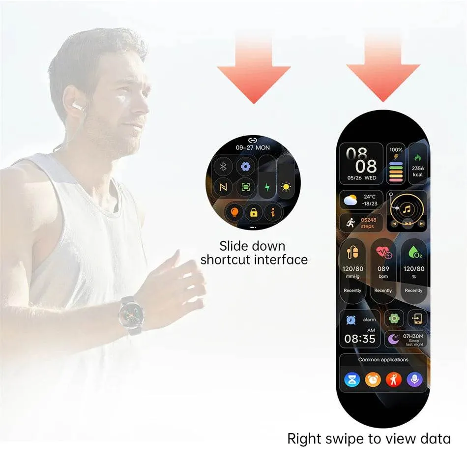 Smart Watch for HUAWEI GT5 Pro GPS NFC  Men 360*360 AMOLED Screen Heart rate Bluetooth Call IP67 Waterproof Man Smartwatch