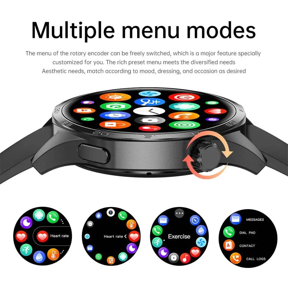 Smart Watch for HUAWEI GT5 Pro GPS NFC  Men 360*360 AMOLED Screen Heart rate Bluetooth Call IP67 Waterproof Man Smartwatch