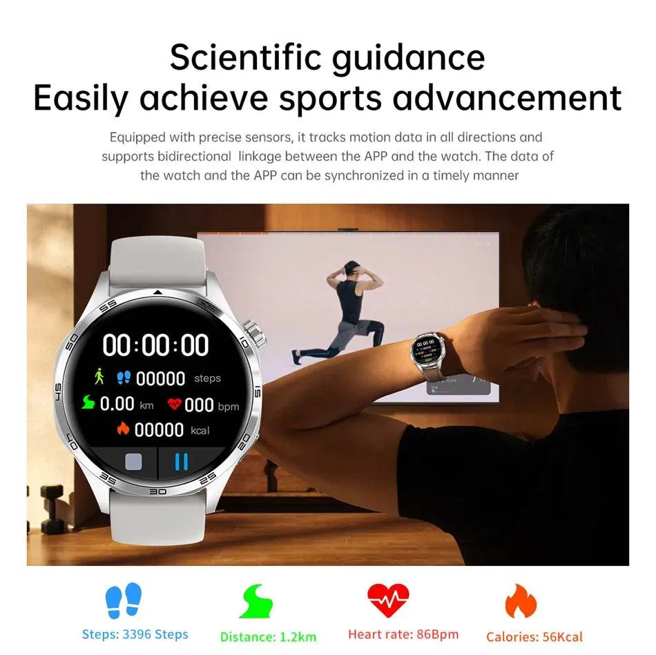 Smart Watch for HUAWEI GT5 Pro GPS NFC  Men 360*360 AMOLED Screen Heart rate Bluetooth Call IP67 Waterproof Man Smartwatch