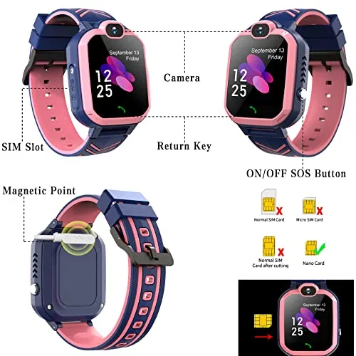 Smart Watch for Kids with Call & Games (Boys/Girls, Age 4-12)