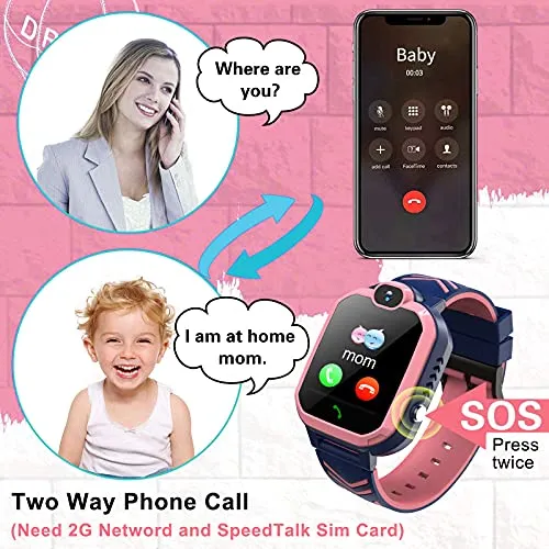 Smart Watch for Kids with Call & Games (Boys/Girls, Age 4-12)