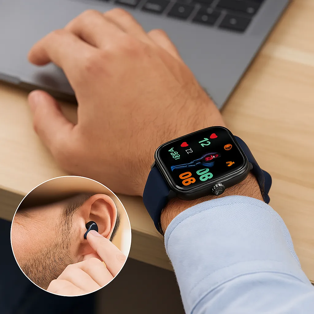 Smartwatch für Gesundheit & Fitness – EKG, Blutdruck, Herzfrequenzmessung – iOS & Android kompatibel