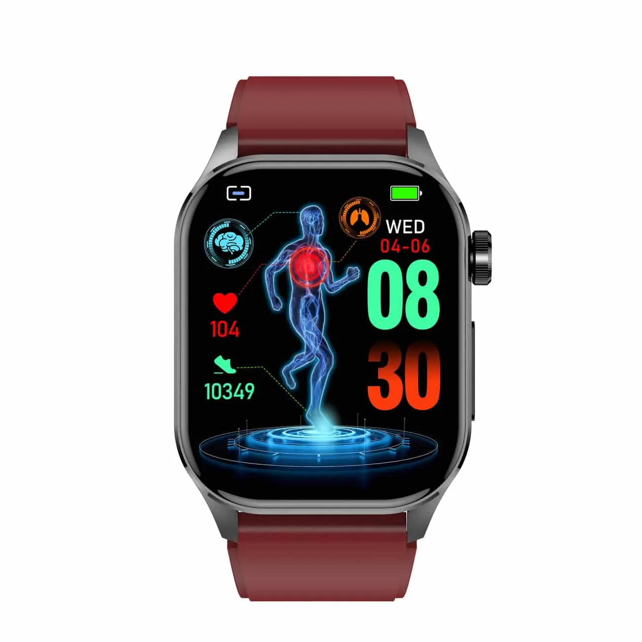 Smartwatch für Gesundheit & Fitness – EKG, Blutdruck, Herzfrequenzmessung – iOS & Android kompatibel